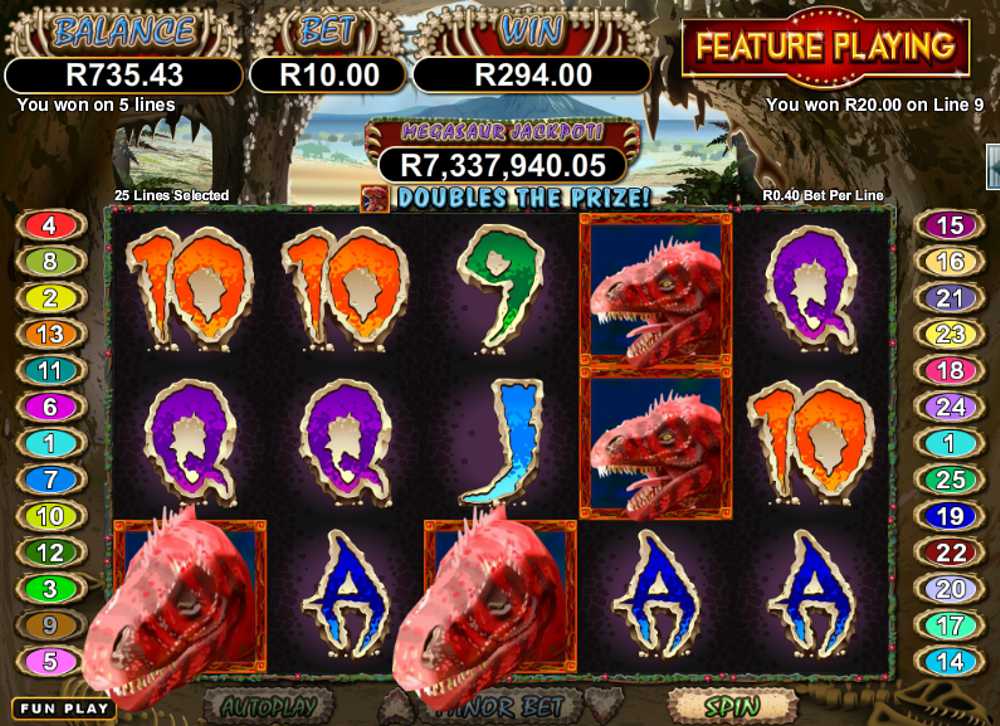 Megasaur Progressive Jackpot
