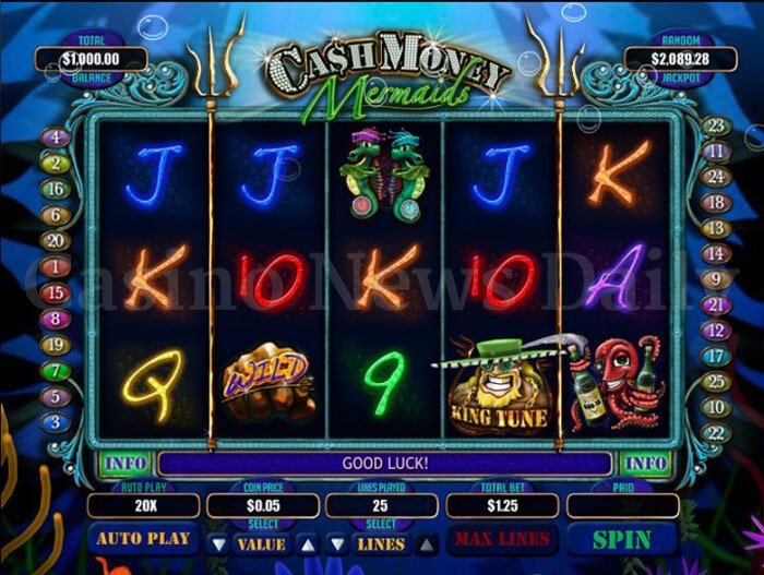 Cash Money Mermaids Slot betsoft