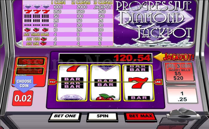 1-Progressive Diamond Jackpot Slot