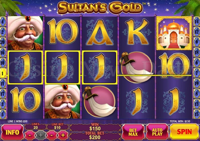 Sultan's Gold Slot playtech