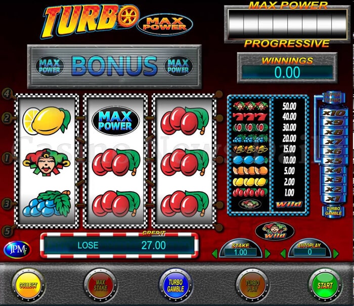 turbo max power slot microgaming
