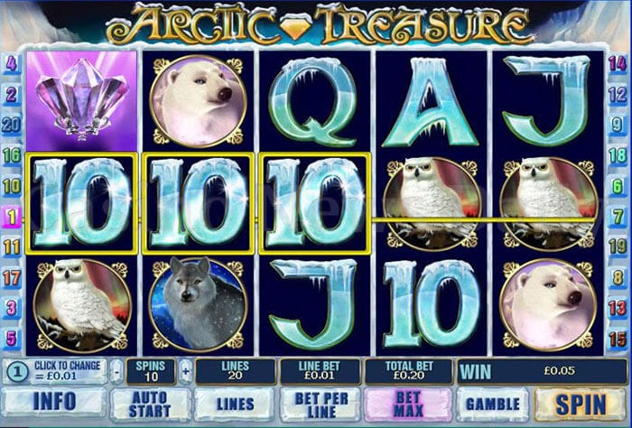 Arctic Treasure Slot playtech