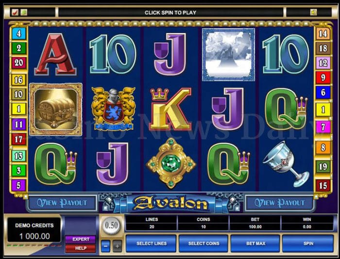 Avalon Slot microgaming
