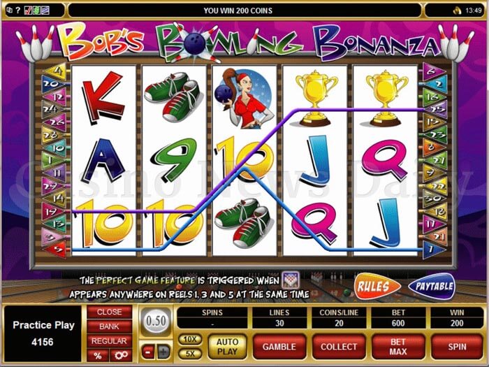 Bob's Bowling Bonanza Slot microgaming