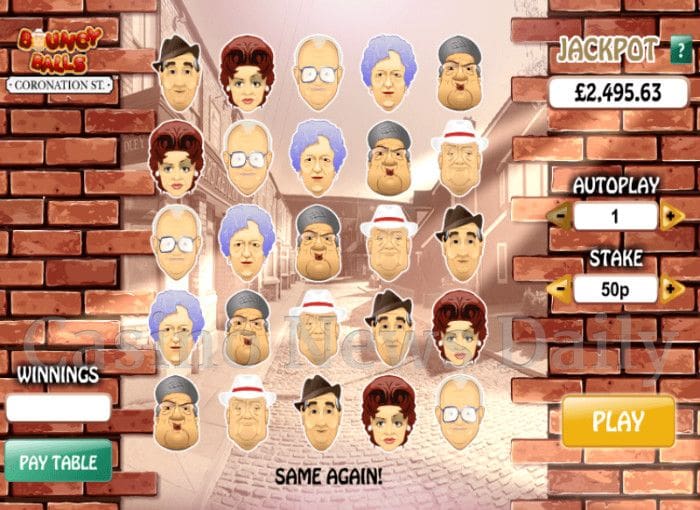 Bouncy Balls: Coronation Street Online Slot