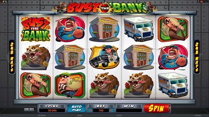 Bust the Bank Slot microgaming