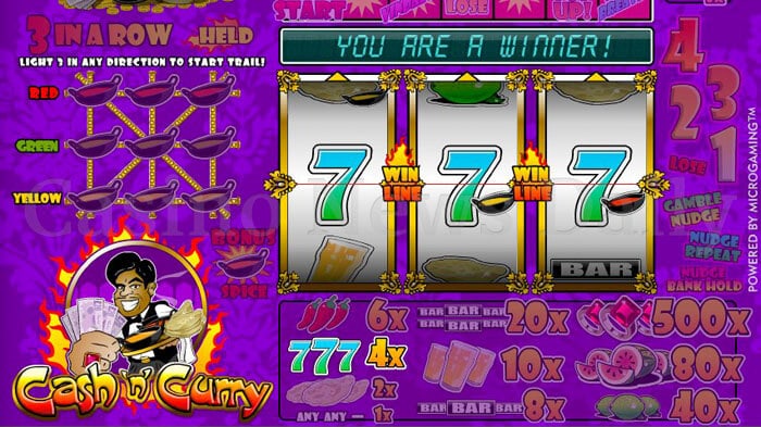 Cash 'n' Curry Slot microgaming