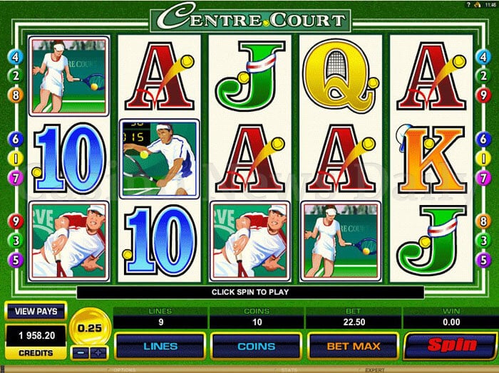 Centre Court Slot microgamin