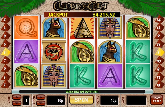 Cleopatra's Chest Slot playtech