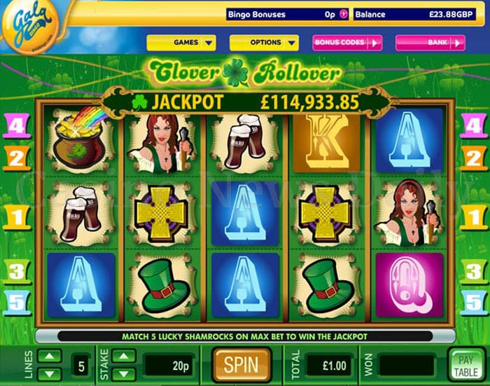 Clover Rollover Slot playtech