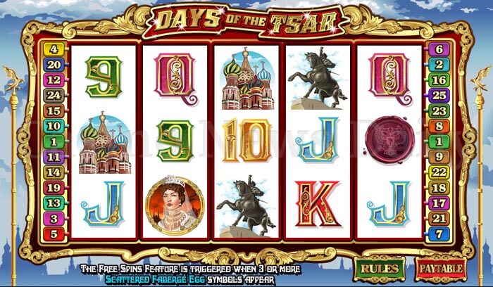 Days of the Tsar Slot microgaming