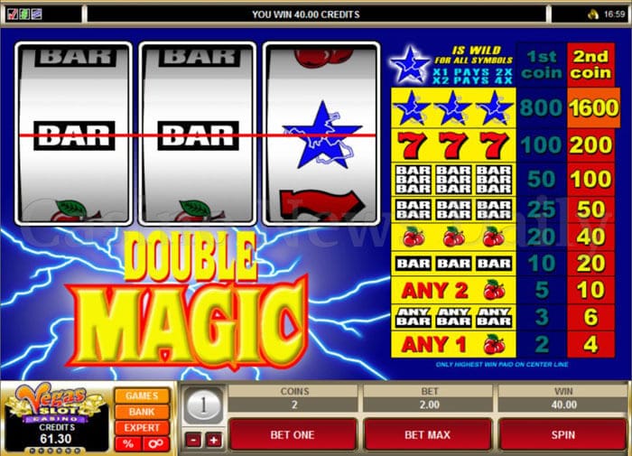 Double Magic Slot microgaming