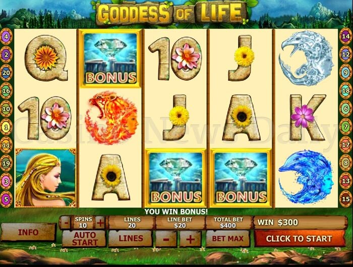 Goddess of Life Online Slot playtech