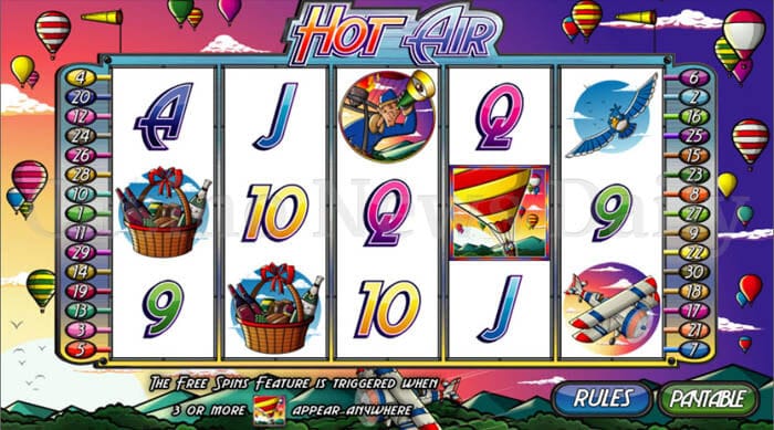 Hot Air Slot microgaming