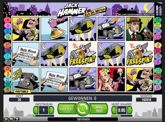 Jack Hammer Vs. Evil Dr. Wüten Online Slot