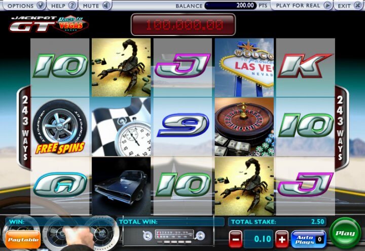 Jackpot GT - Race to Vegas Online Slot
