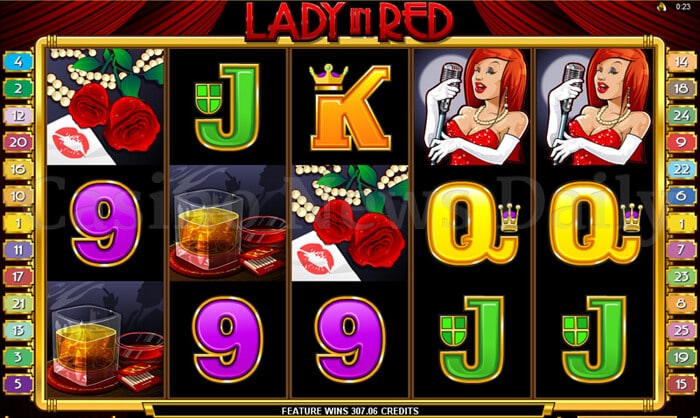 Lady in Red Slot microgaming