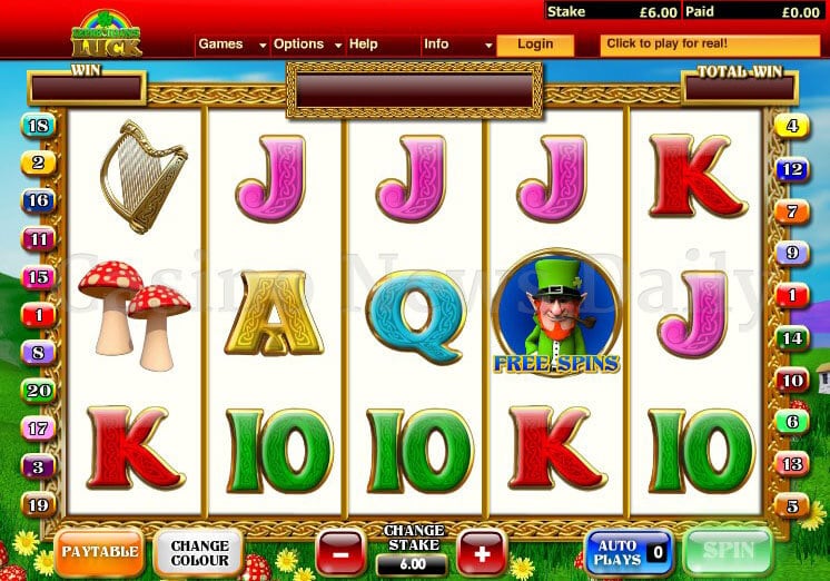 Leprechaun's Luck Slot playtech