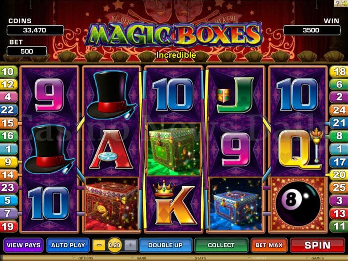 Magic Boxes Slot microgaming