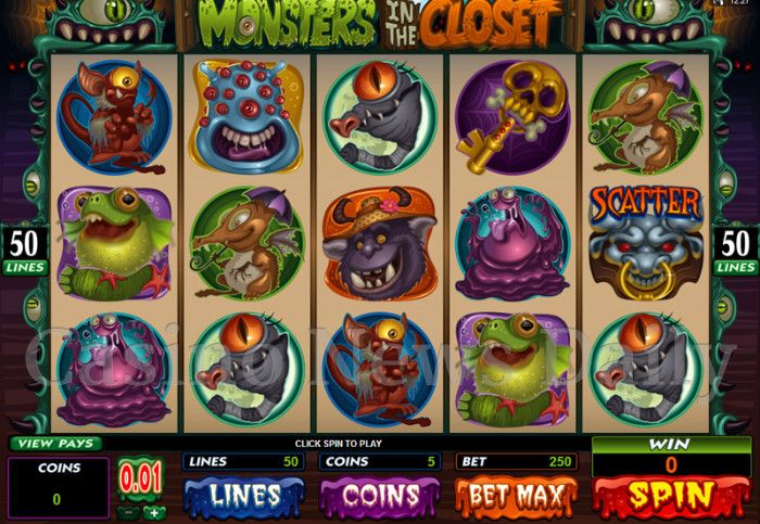 Monsters in the Closet Online Slot