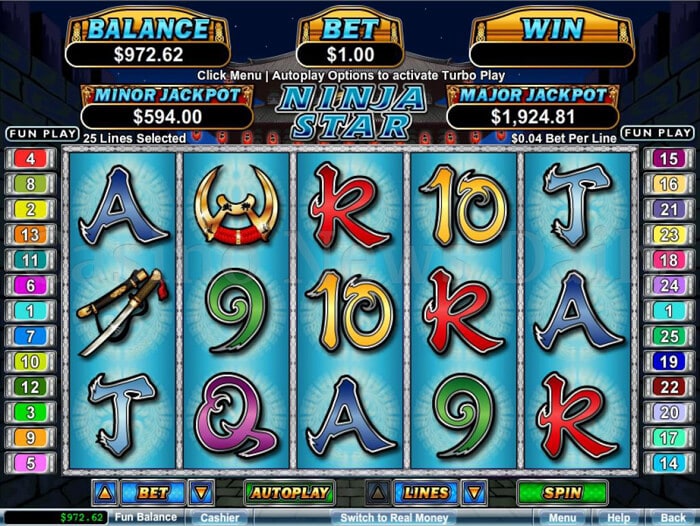 Ninja Star Slot rtg