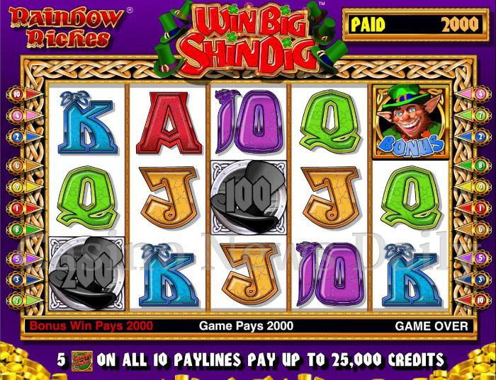 Rainbow Riches Win Big Shindig Online Slot