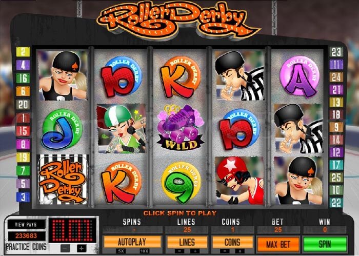 Roller Derby Slot microgaming