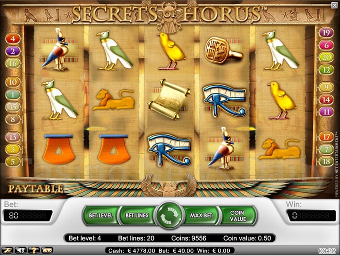 Secrets Of Horus Slots Netent