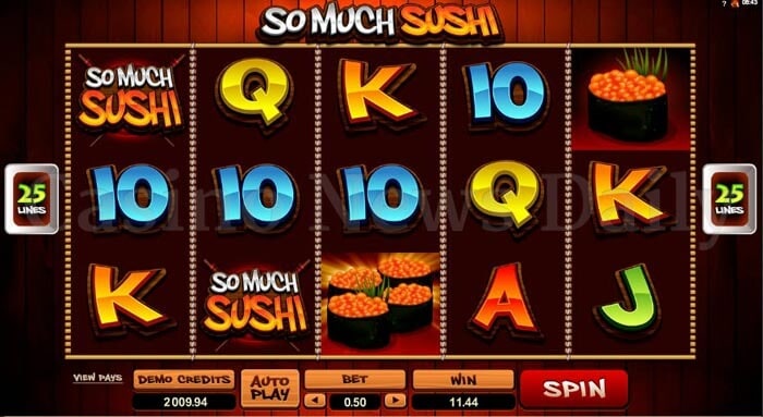 So Much Sushi Slot microgaming
