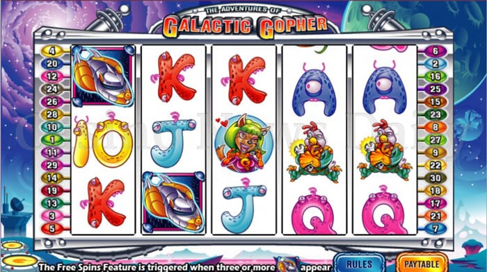 The Adventures of Galactic Gopher Online Slot