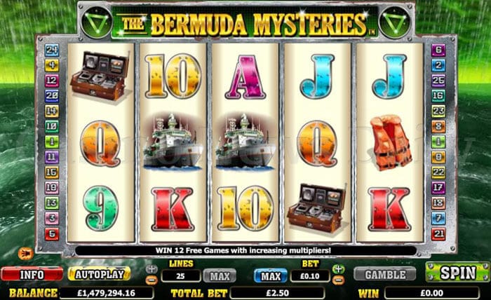 The Bermuda Mysteries Slot microgaming