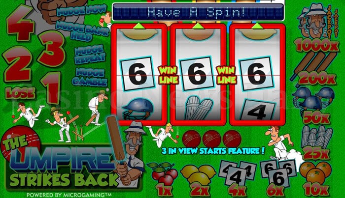 The Umpire Strikes Back Slot microgaming