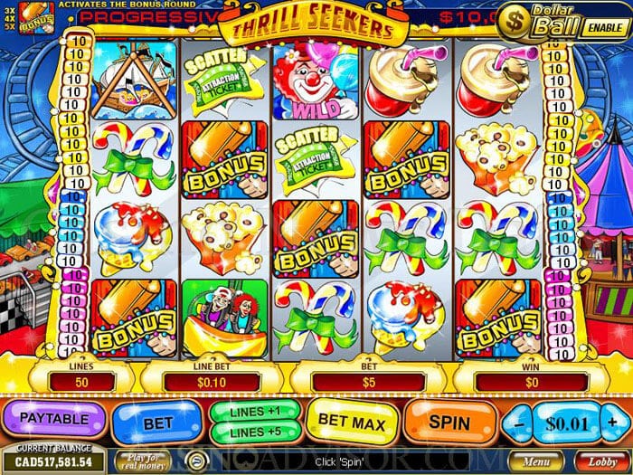 Thrill Seekers Slot playtech