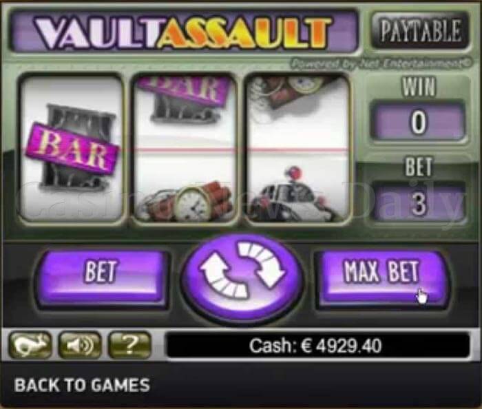 Vault Assault Slot netent