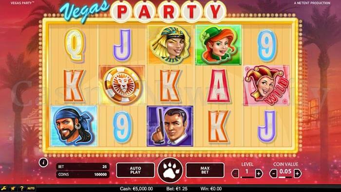 Vegas Party Online Slot netent