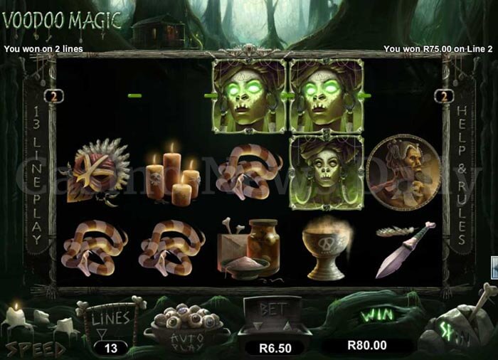 Voodoo Magic Online Slot rtg