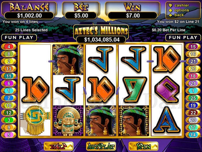aztecs millions 199 reels rtg