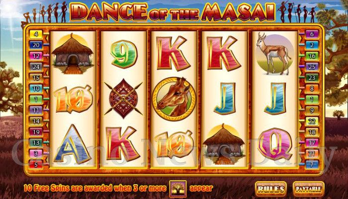 Dance of the Masai Online Slot