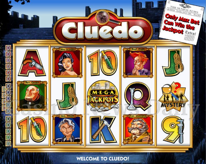 MegaJackpots Cluedo Free Spin Mystery Bonus Online Slot