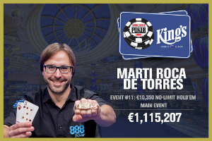 Marti Roca De Torres Wins 2017 WSOP Europe €10,350 Main Event