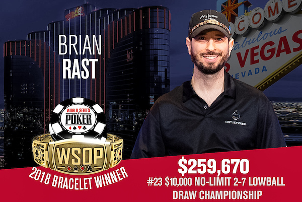 Brian Rast Wins Doyle Brunson’s Last Poker Tournament for Fourth WSOP Bracelet