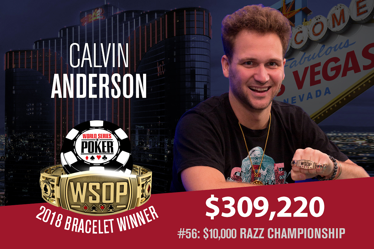 Calvin Anderson Wins Second Gold Bracelet in 2018 WSOP Razz Championship