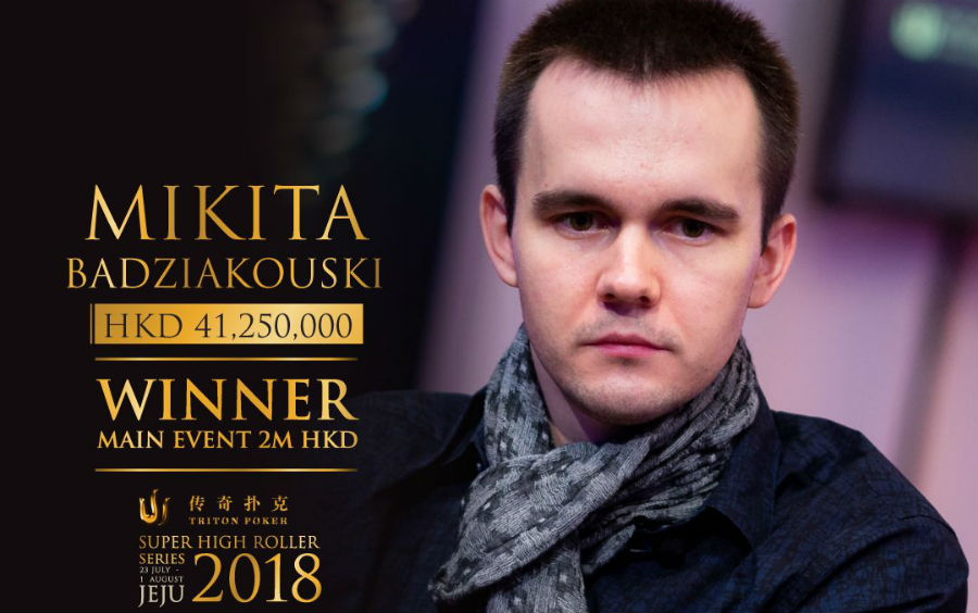 Mikita Badziakouski Wins Back-to-Back Triton Poker Super High Roller Series Main Event Title