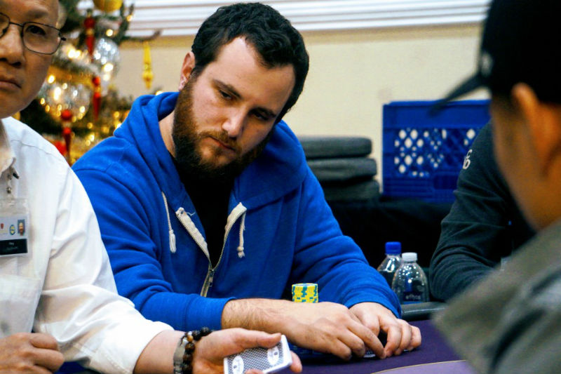 WSOP Circuit Regular Eli Loewenthal Bags Overall Bicycle Casino Main Event Chip Lead after Day 1B