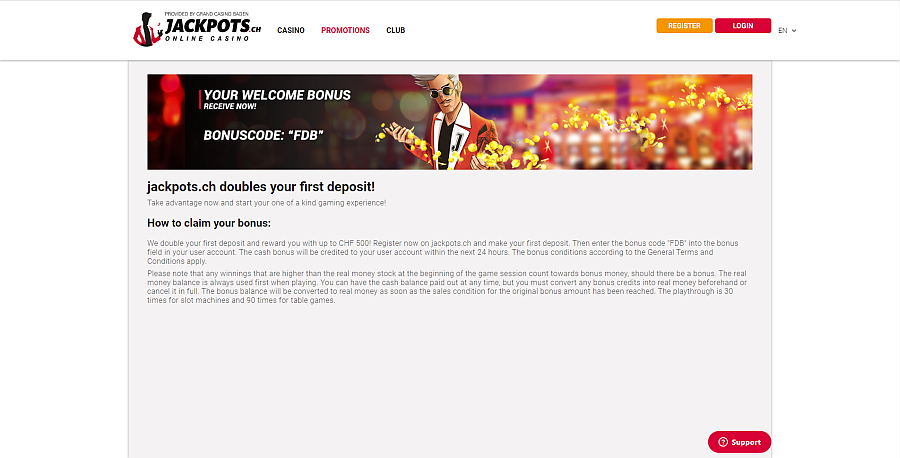 Jackpotsch Casino promotions