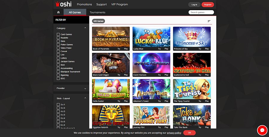 OshiCasino_Games