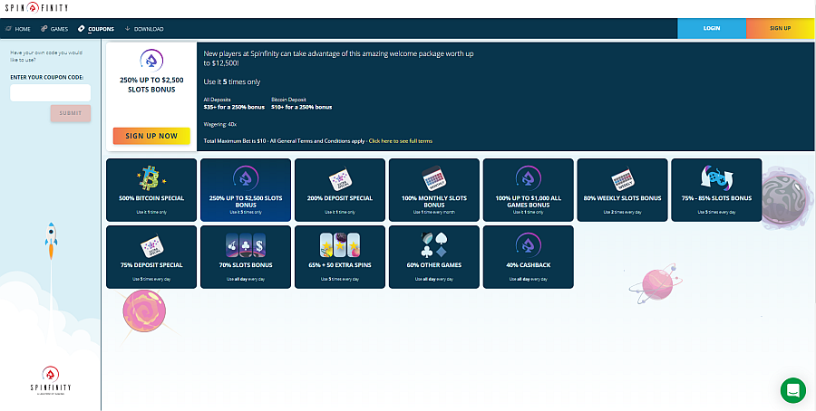 Spinfinity_Bonuses