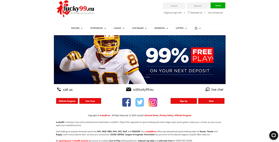 Lucky99 Casino Review &ndash; Closed 2025