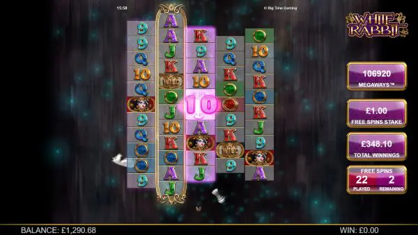 White Rabbit Megaways slot reels