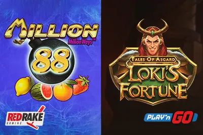 Huge New Slots; Tales of Asgard: Loki&rsquo;s Fortune [Play&rsquo;N GO] and Million 88 [Red Rake]